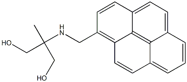 1-[1,1-Bis(hydroxymethyl)ethylaminomethyl]pyrene Structure