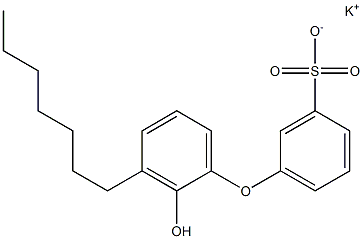 2'-Hydroxy-3'-heptyl[oxybisbenzene]-3-sulfonic acid potassium salt Struktur