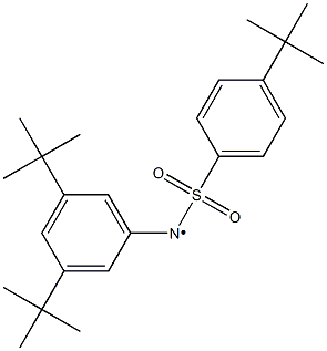 N-(3,5-Di-tert-butylphenyl)-N-(4-tert-butylphenylsulfonyl)aminyl radical Structure