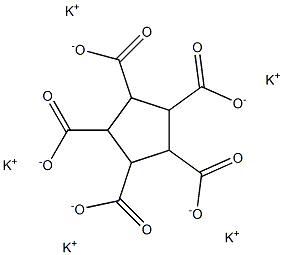 1,2,3,4,5-Cyclopentanepentacarboxylic acid pentapotassium salt 结构式