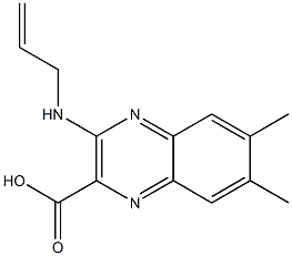 6,7-Dimethyl-3-(allylamino)quinoxaline-2-carboxylic acid Structure