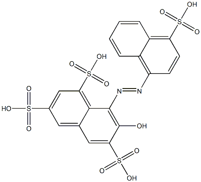 7-Hydroxy-8-[(4-sulfo-1-naphtyl)azo]-1,3,6-naphthalenetrisulfonic acid Structure