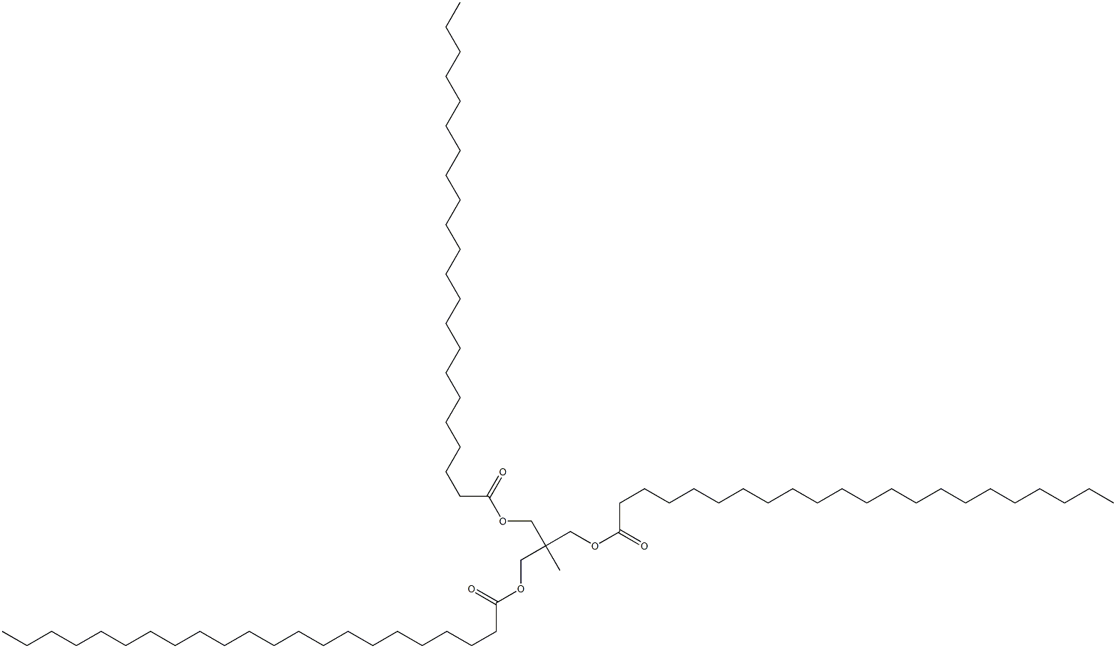 2-[(1-オキソドコシルオキシ)メチル]-2-メチル-1,3-プロパンジオールジドコサノアート 化学構造式