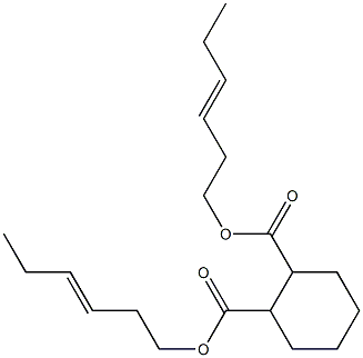 1,2-Cyclohexanedicarboxylic acid bis(3-hexenyl) ester,,结构式