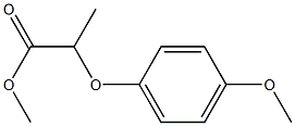 2-(4-Methoxyphenoxy)propanoic acid methyl ester 结构式