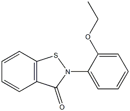 2-(2-エトキシフェニル)-1,2-ベンゾイソチアゾール-3(2H)-オン 化学構造式