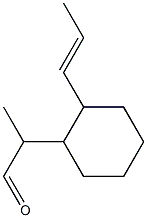 2-[2-(1-Propenyl)cyclohexyl]propanal 结构式
