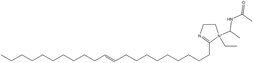 1-[1-(Acetylamino)ethyl]-1-ethyl-2-(10-henicosenyl)-2-imidazoline-1-ium Struktur