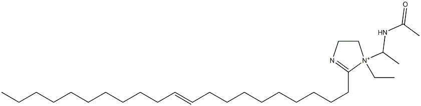 1-[1-(Acetylamino)ethyl]-1-ethyl-2-(10-henicosenyl)-2-imidazoline-1-ium 结构式