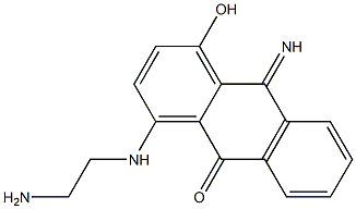 1-[2-(Amino)ethylamino]-4-hydroxy-10-iminoanthracen-9(10H)-one Structure