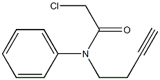 2-Chloro-N-(3-butynyl)acetanilide Struktur