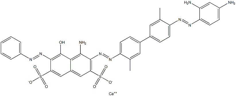 1-Amino-2-[[4'-[(2,4-diaminophenyl)azo]-3,3'-dimethyl-1,1'-biphenyl-4-yl]azo]-8-hydroxy-7-(phenylazo)-3,6-naphthalenedisulfonic acid calcium salt