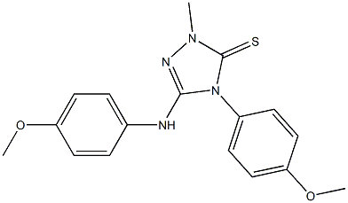 2-Methyl-4-(4-methoxyphenyl)-5-((4-methoxyphenyl)amino)-4H-1,2,4-triazole-3(2H)-thione