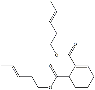 2-Cyclohexene-1,2-dicarboxylic acid bis(3-pentenyl) ester,,结构式