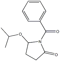 5-イソプロポキシ-1-[ベンゾイル]ピロリジン-2-オン 化学構造式