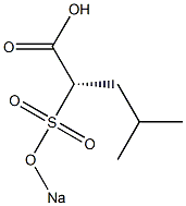 [S,(+)]-4-Methyl-2-(sodiosulfo)valeric acid 结构式