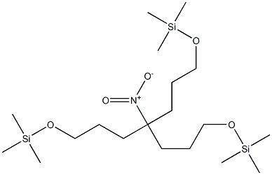 4-Nitro-4-[3-(trimethylsilyloxy)propyl]-1,7-bis(trimethylsilyloxy)heptane Structure