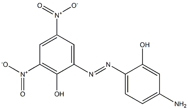 4-Amino-2,2'-dihydroxy-3',5'-dinitroazobenzene Struktur