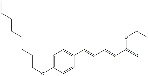 (2E,4E)-5-(p-Octyloxyphenyl)-2,4-pentadienoic acid ethyl ester Structure