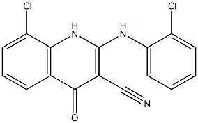 1,4-Dihydro-8-chloro-2-(2-chlorophenylamino)-4-oxoquinoline-3-carbonitrile