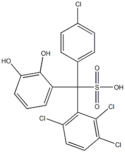 (4-Chlorophenyl)(2,3,6-trichlorophenyl)(2,3-dihydroxyphenyl)methanesulfonic acid|