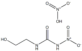 1-(2-ヒドロキシエチル)-3-ニトロ尿素ニトラート 化学構造式