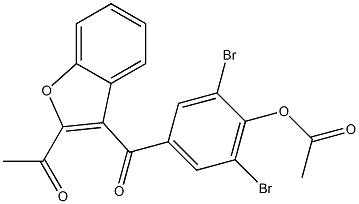  3-(3,5-Dibromo-4-acetoxybenzoyl)-2-acetylbenzofuran