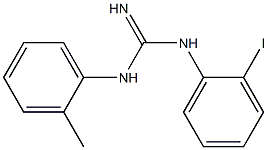 1-(2-Methylphenyl)-3-[2-iodophenyl]guanidine,,结构式