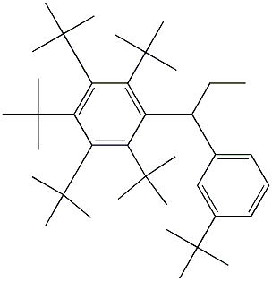 1-(Penta-tert-butylphenyl)-1-(3-tert-butylphenyl)propane Structure