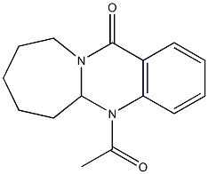 5a,6,7,8,9,10-Hexahydro-5-acetylazepino[2,1-b]quinazolin-12(5H)-one,,结构式