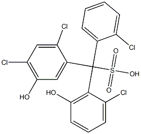 (2-Chlorophenyl)(2-chloro-6-hydroxyphenyl)(2,4-dichloro-5-hydroxyphenyl)methanesulfonic acid|