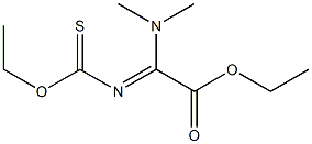 2-Ethoxy-4-(dimethylamino)-4-(ethoxycarbonyl)-3-aza-1-thia-1,3-butadiene,,结构式
