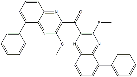 Phenyl[3-(methylthio)quinoxalin-2-yl] ketone Structure