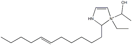 1-Ethyl-1-(1-hydroxyethyl)-2-(6-undecenyl)-4-imidazoline-1-ium Structure