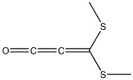 3,3-Bis(methylthio)-1,2-propanedien-1-one 结构式