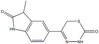  3-Methyl-5-[(3,6-dihydro-2-oxo-2H-1,3,4-thiadiazin)-5-yl]-1H-indol-2(3H)-one