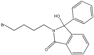 2-(4-Bromobutyl)-2,3-dihydro-3-hydroxy-3-phenyl-1H-isoindol-1-one,,结构式