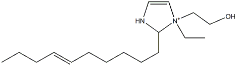 2-(6-Decenyl)-1-ethyl-1-(2-hydroxyethyl)-4-imidazoline-1-ium,,结构式