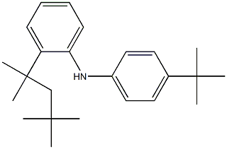 N-[4-(tert-Butyl)phenyl]-2-(1,1,3,3-tetramethylbutyl)benzenamine Structure