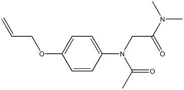 4'-Allyloxy-N-(N,N-dimethylcarbamoylmethyl)acetanilide,,结构式
