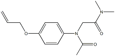 4'-Allyloxy-N-(N,N-dimethylcarbamoylmethyl)acetanilide Struktur