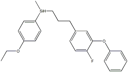 (4-Ethoxyphenyl)[3-(3-phenoxy-4-fluorophenyl)propyl](methyl)silane Structure