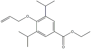 4-(Allyloxy)-3,5-diisopropylbenzoic acid ethyl ester Structure