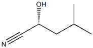 (2R)-2-Hydroxy-4-methylpentanenitrile Structure