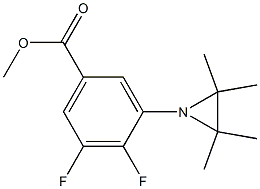 4,5-Difluoro-3-(2,2,3,3-tetramethylaziridin-1-yl)benzoic acid methyl ester