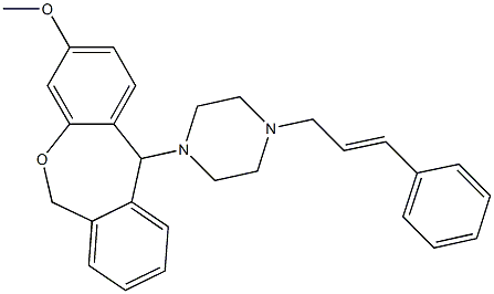 11-(4-Cinnamyl-1-piperazinyl)-3-methoxy-6,11-dihydrodibenz[b,e]oxepin