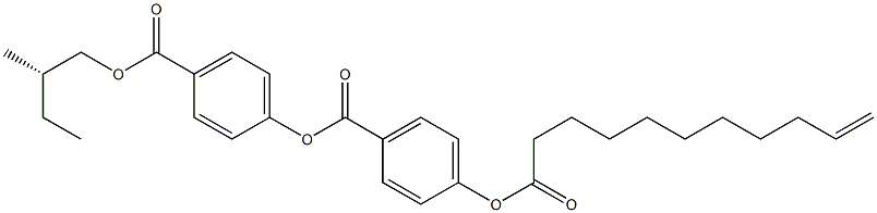 10-Undecenoic acid 4-[4-[[(S)-2-methylbutoxy]carbonyl]phenoxycarbonyl]phenyl ester,,结构式