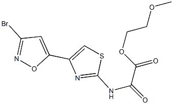 N-[4-[3-Bromo-5-isoxazolyl]-2-thiazolyl]oxamidic acid 2-methoxyethyl ester