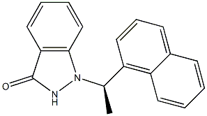 1-[(R)-1-(1-Naphthalenyl)ethyl]-1H-indazol-3(2H)-one,,结构式