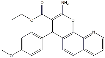 2-Amino-4-(4-methoxyphenyl)-4H-pyrano[3,2-h]quinoline-3-carboxylic acid ethyl ester